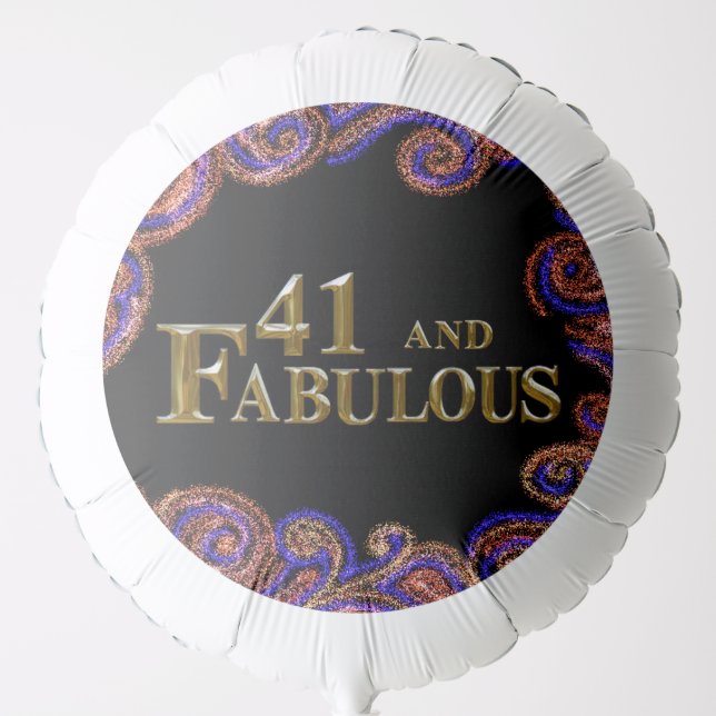 41st  Birthday  Balloon (Front)