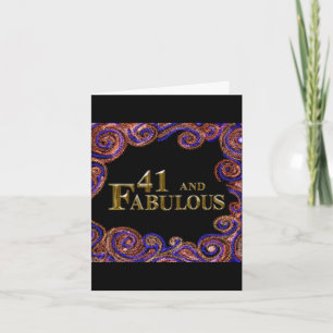 41st Birthday Card