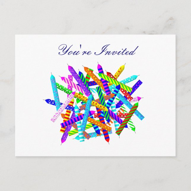 41st Birthday Gifts Invitation Postcard (Front)