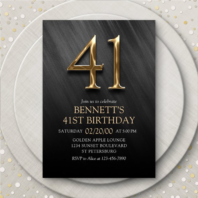 41st Birthday Invitation (Creator Uploaded)