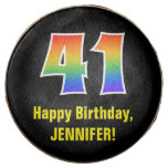 [ Thumbnail: 41st Birthday - Rainbow Spectrum Pattern Number 41 ]