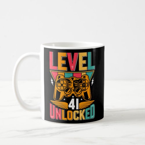 41st Birthday Unlocked Women Men  Coffee Mug
