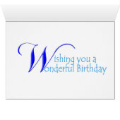 41st Bithday Card (Inside Horizontal (Bottom))