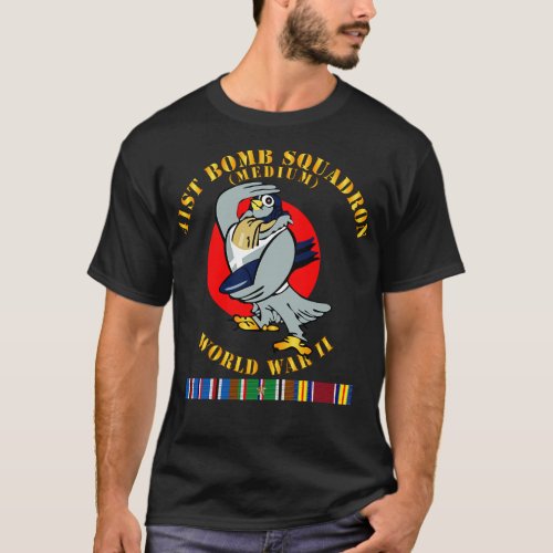 41st Bombardment Squadron WWII w EUR SVC T_Shirt