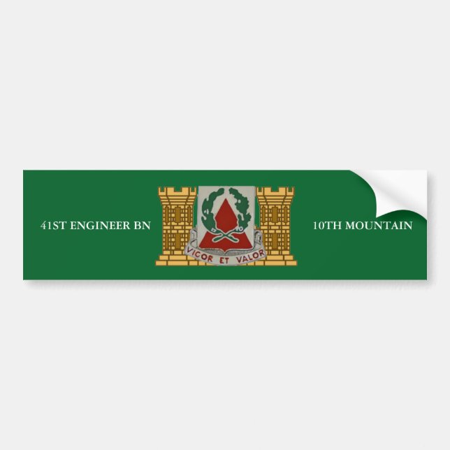 41ST ENGINEER BN 10TH MOUNTAIN BUMPER STICKER (Front)