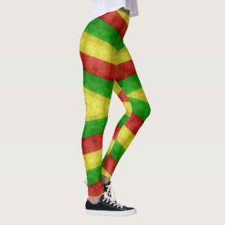 420 Jamaican style leggings three color flag style