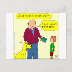 425 anti-gravity cartoon postcard