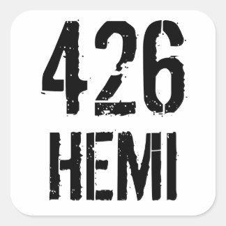 426 HEMI SQUARE STICKER