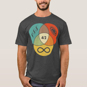 42 Answer o Life he Universe And Everything Funny  T-Shirt