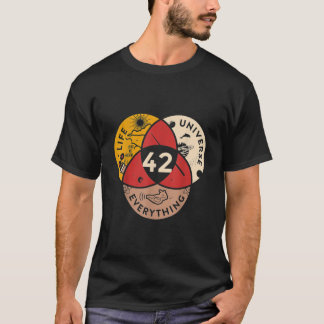 42 Answer to Life Universe and Everything scienc T-Shirt
