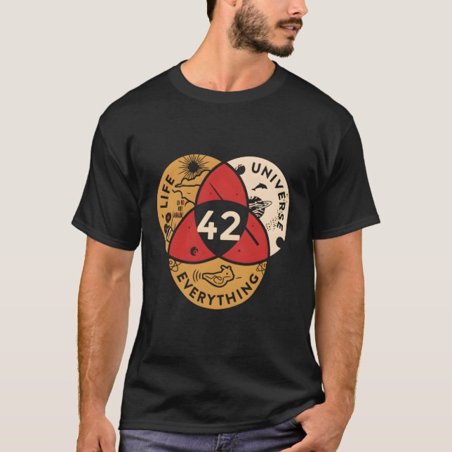 42 Answer To Life Universe And Everything Science  T-Shirt (Front)