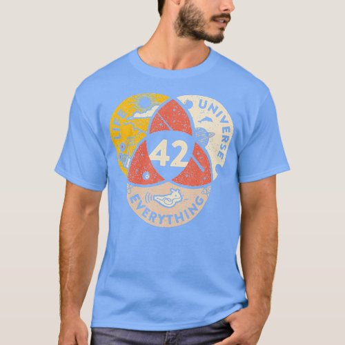 42 Answer to Life Universe and Everything T_Shirt