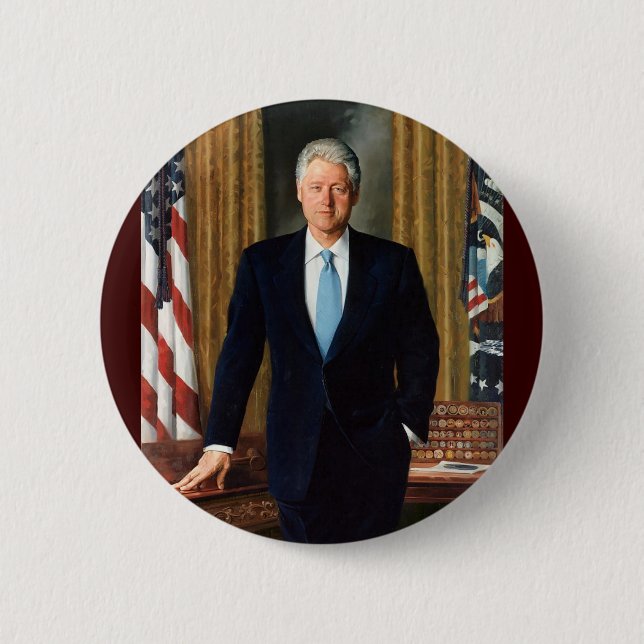 42 Bill Clinton Pinback Button (Front)