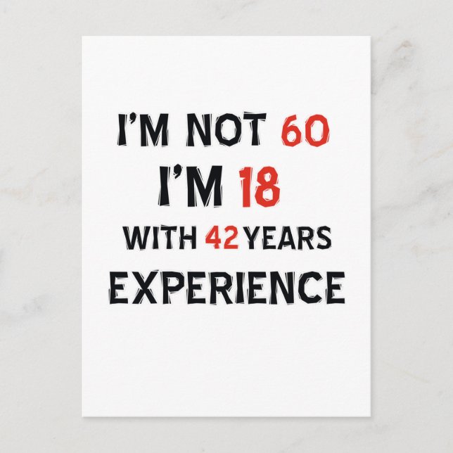 42 birthday design postcard (Front)