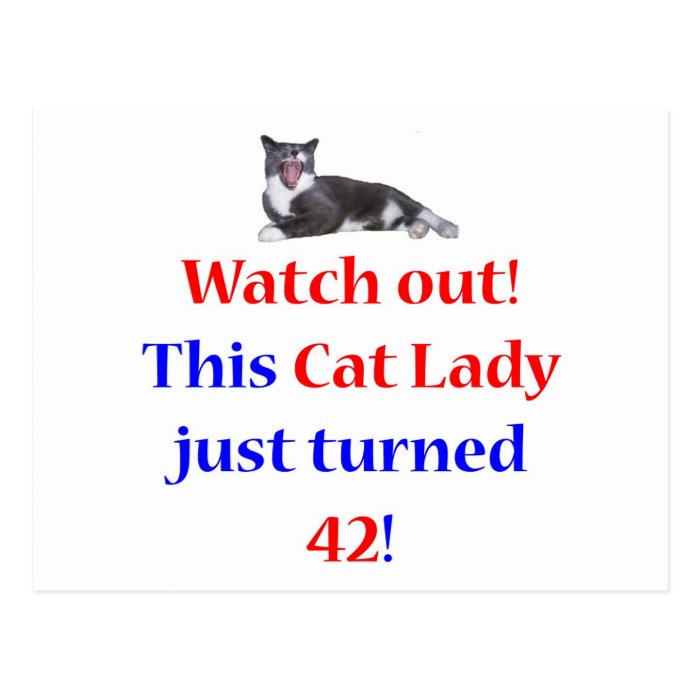 42 Cat Lady Postcards