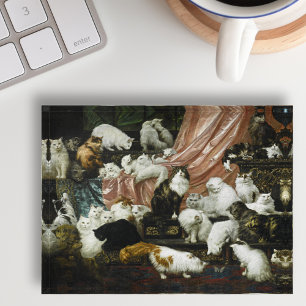 42 Cute Cats Kittens Vintage Fine Art Office Desk Paperweight