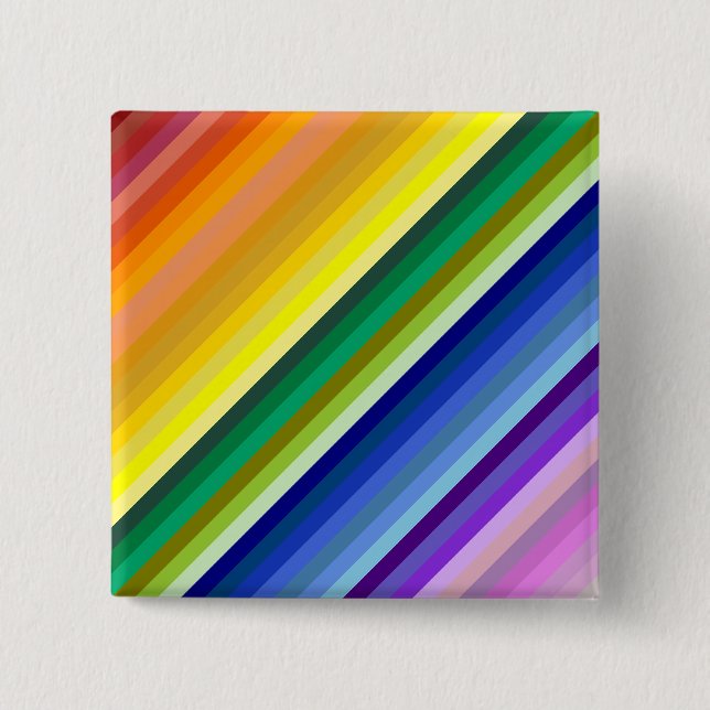 42 Stripes Rainbow Spectrum Button (Front)