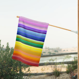 42 Stripes Rainbow Spectrum House Flag