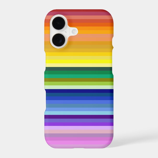 42 Stripes Rainbow Spectrum Iphone Case (Back)
