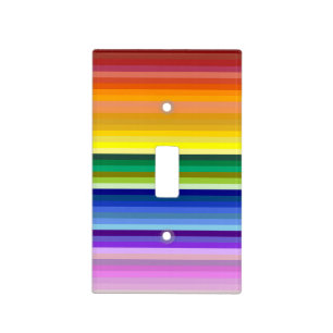 42 Stripes Rainbow Spectrum Light Switch Cover