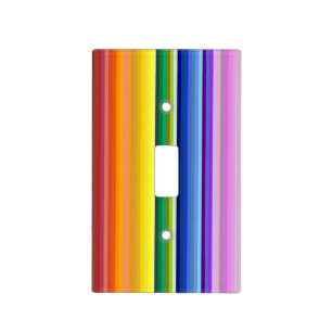 42 Stripes Rainbow Spectrum Light Switch Cover