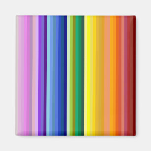 42 Stripes Rainbow Spectrum Magnet