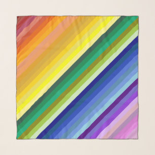 42 Stripes Rainbow Spectrum Scarf