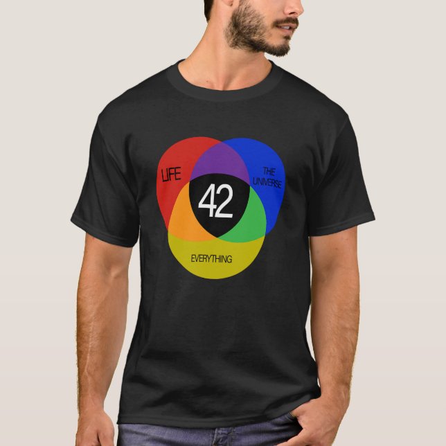 42 The Answer to Life the Universe and Everything  T-Shirt (Front)