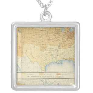 42 Wage earners, manufactures, agriculture Silver Plated Necklace
