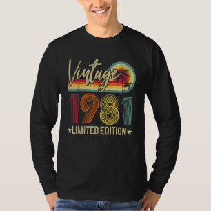 42 Year Old Vintage 1981 42nd Bday T-Shirt