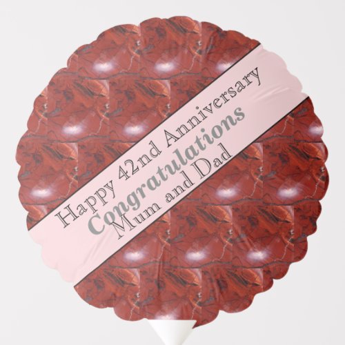 42nd Anniversary Jasper  Balloon