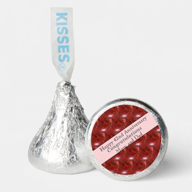 42nd Anniversary Jasper  Hershey®'s Kisses® (Front)