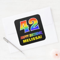 Number 42 / 42nd birthday number jersey number Sticker