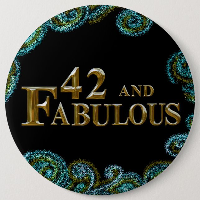 42nd Birthday  Button (Front)