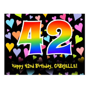 42 Number Postcards No Minimum Quantity Zazzle