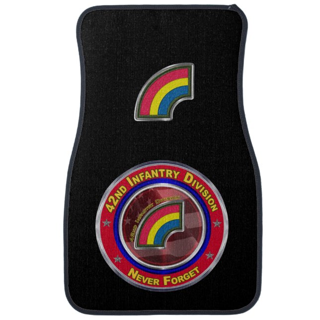 42nd Infantry Division Customized Car Floor Mat (Front)