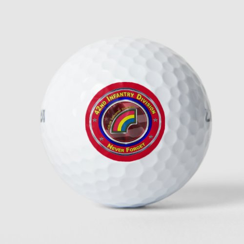 42nd Infantry Division Customized Golf Balls