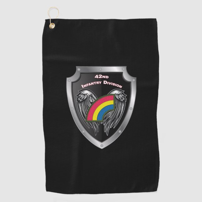 42nd Infantry Division “Never Forget” Customized S Golf Towel (Front)