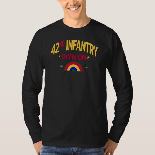 42nd Infantry Division Rainbow Long T_Shirt