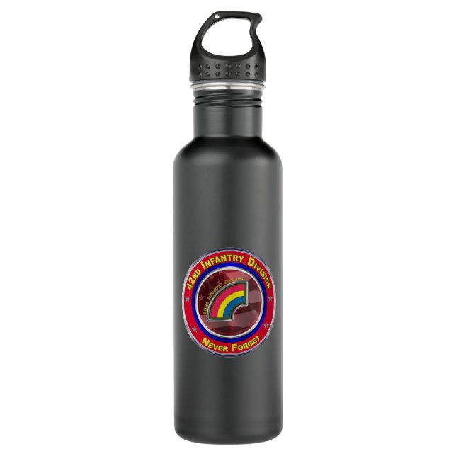42nd Infantry Division   Stainless Steel Water Bottle (Front)