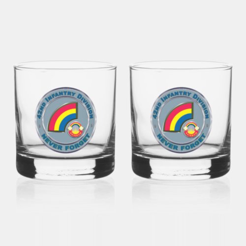 42nd Infantry Division  Whiskey Glass