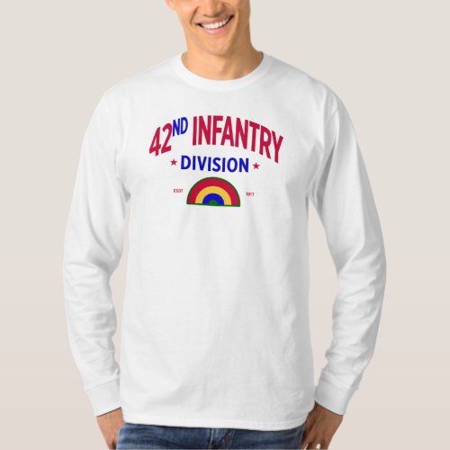 42nd Infantry Rainbow Division Long T_Shirt