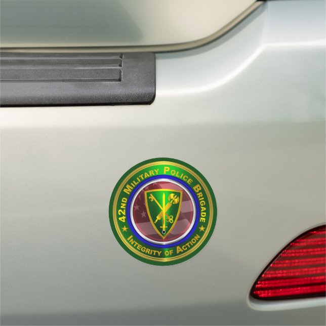 42nd Military Police Brigade Car Magnet (In Situ)