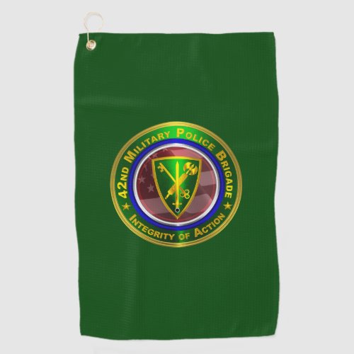 42nd Military Police Brigade Golf Towel