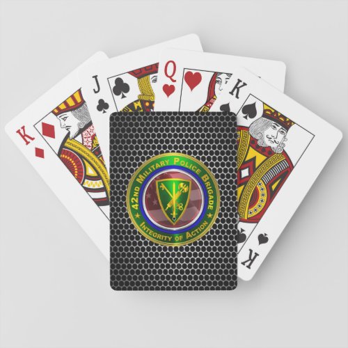 42nd Military Police Brigade  Poker Cards