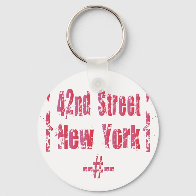 42nd street. keychain (Front)