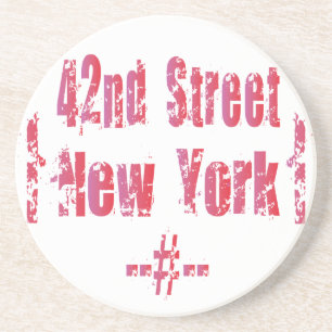 42nd street. sandstone coaster