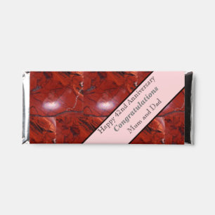 42nd Wedding Anniversary Jasper Hershey Bar Favors