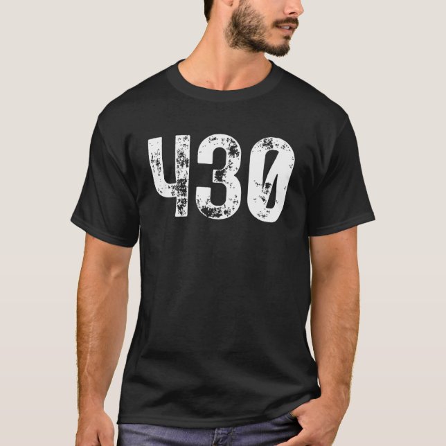 430 Area Code Tyler TX Mobile Telephone Area Code  T-Shirt (Front)