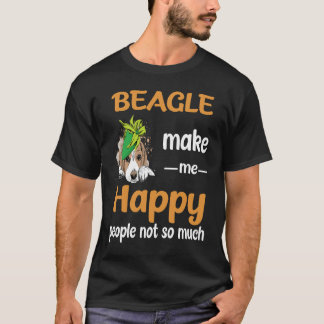 43 Beagle Make Me Happy T-Shirt